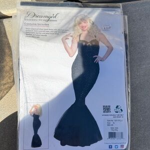 Black Mermaid Sequin Costume